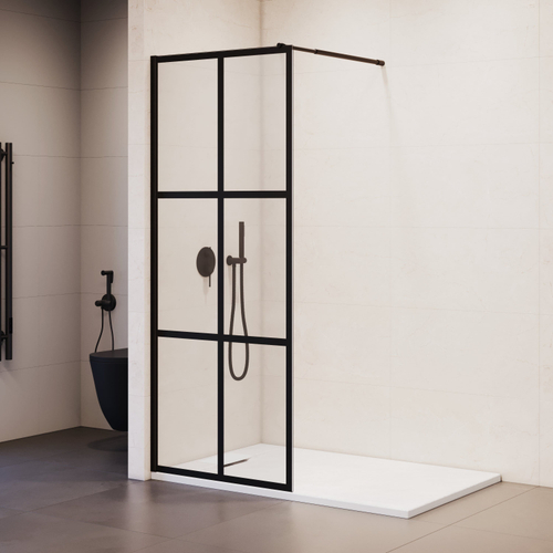 Душевая перегородка RGW WA-111B (Рисунок - черный принт, 1000)