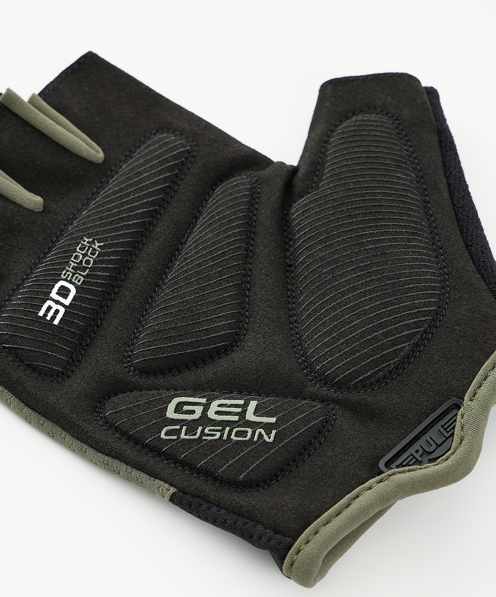 Перчатки для фитнеса WG-204, черный/хаки