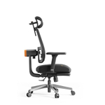 Эргономичное компьютерное кресло FoxGear NETZ модель M, черный (FG-NETZ-M-BK)