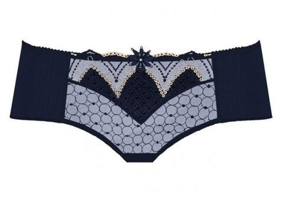 Трусы-шорты Valeria с изысканной вышивкой (Размер: 42) (Цвет: аквамариновый)