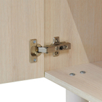 Тумба, 150х40х75, Ола, напольная, под телевизор, комод, белый / дуб шамони, Dipriz