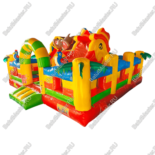 Батут "Мульти Сафари Утка"  7*6*4 м, с окнами по бокам