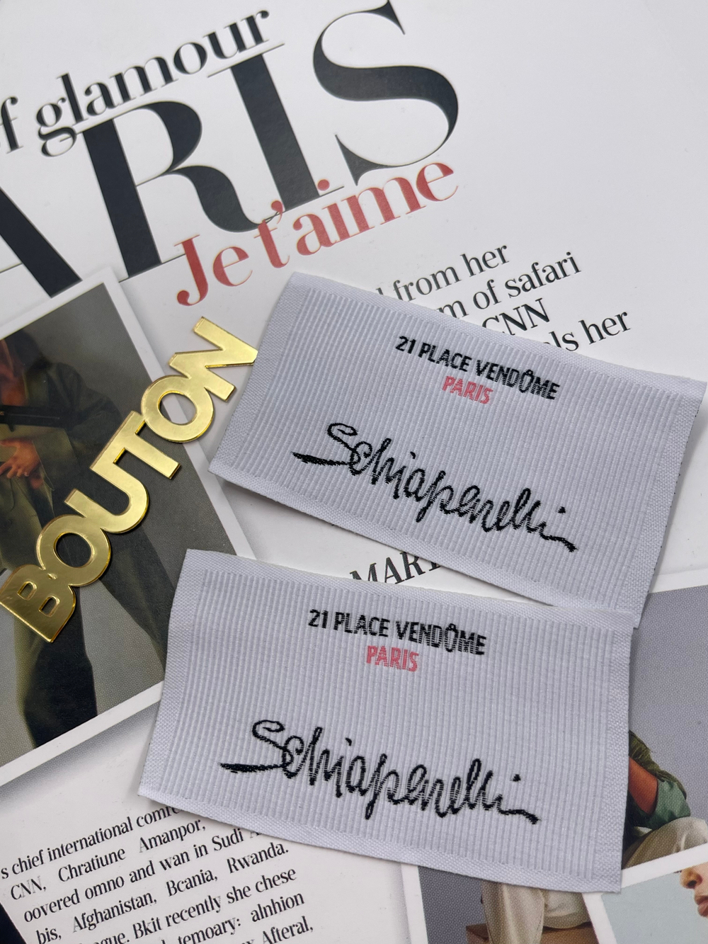 Бирка Скиап. серая большая 72х42 мм