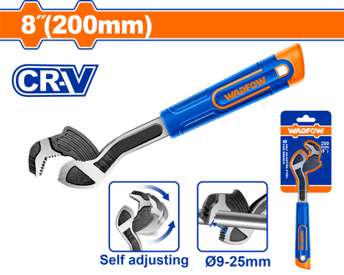 Ключ трубный самозажимной 200 мм, 9-25 мм (10/80) WADFOW WPW0A08