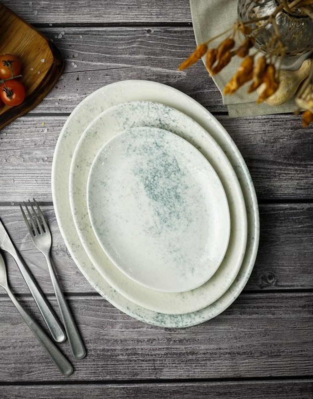 Тарелка овальная 21 см SMOKY