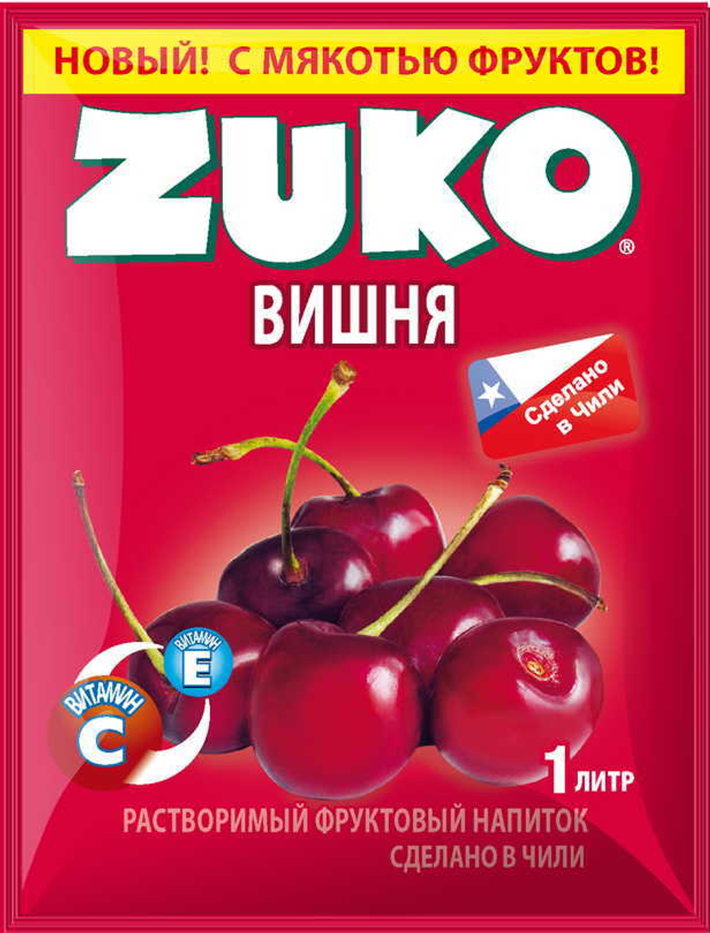 Растворимый напиток ЗУКО Вишня 20г*12шт*8 блоков.