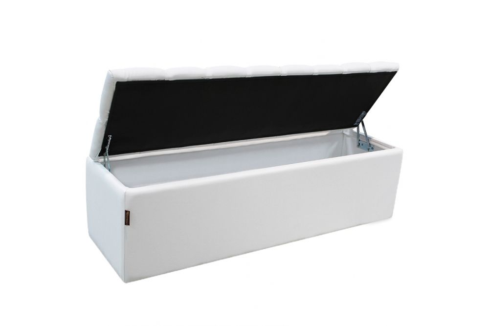 Банкетка с ящиком "Гертруда" М12 (домус вайт), искусственная кожа, Комфорт-S, г. Ижевск