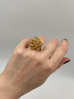 Кольцо с кристаллами