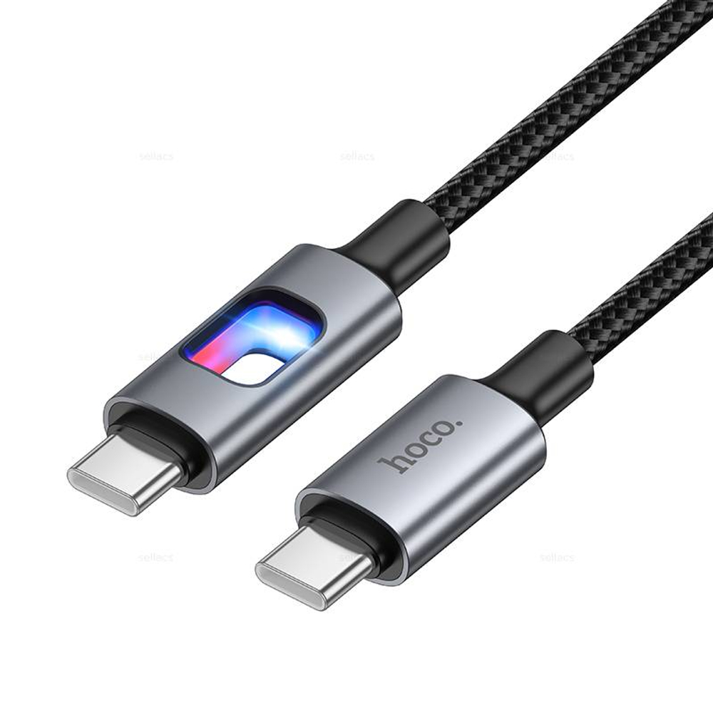 Кабель Type-C на Type-C 60W Hoco U144 (black) (Краснодар склад)
