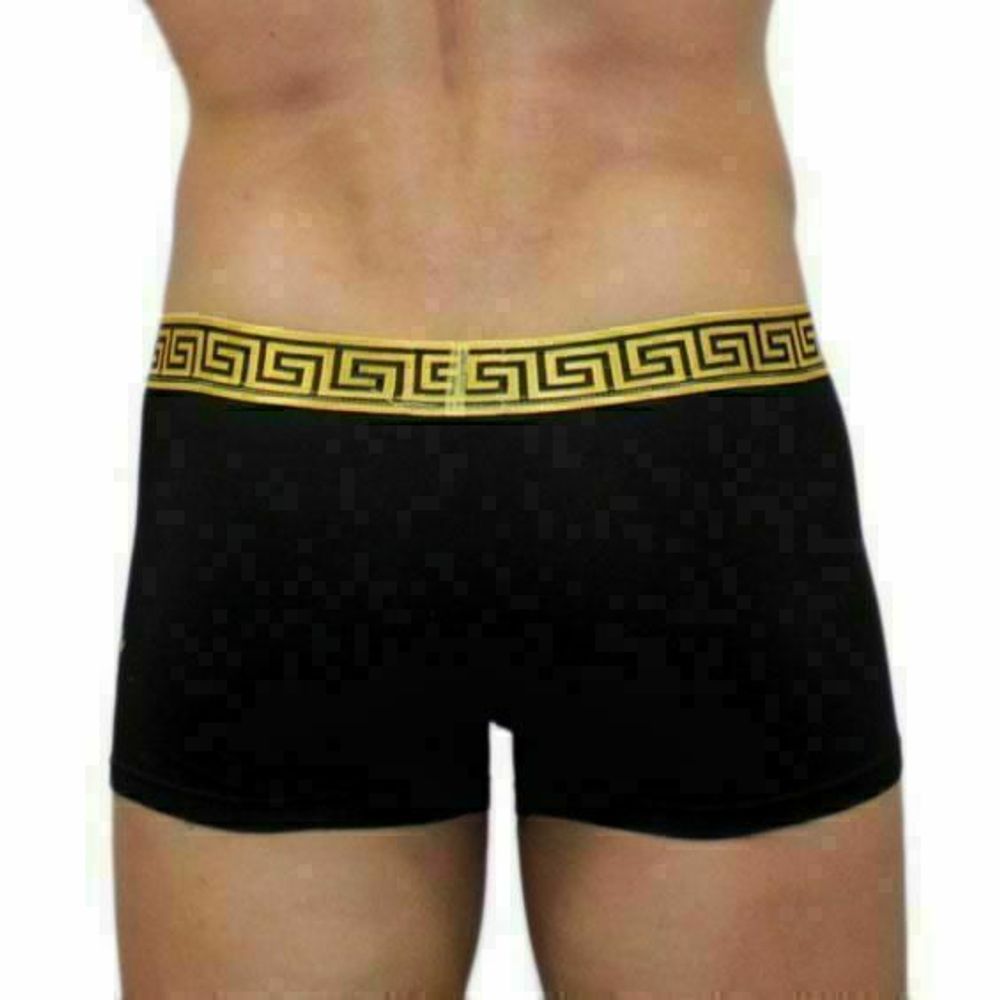 Мужские трусы боксеры черные Versace Black