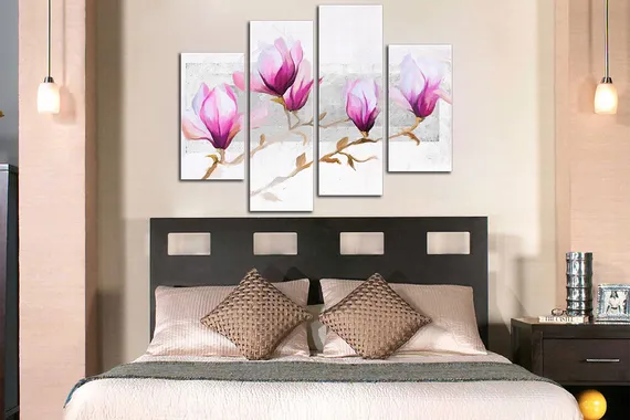 Модульная картина "Лиловый ирис"