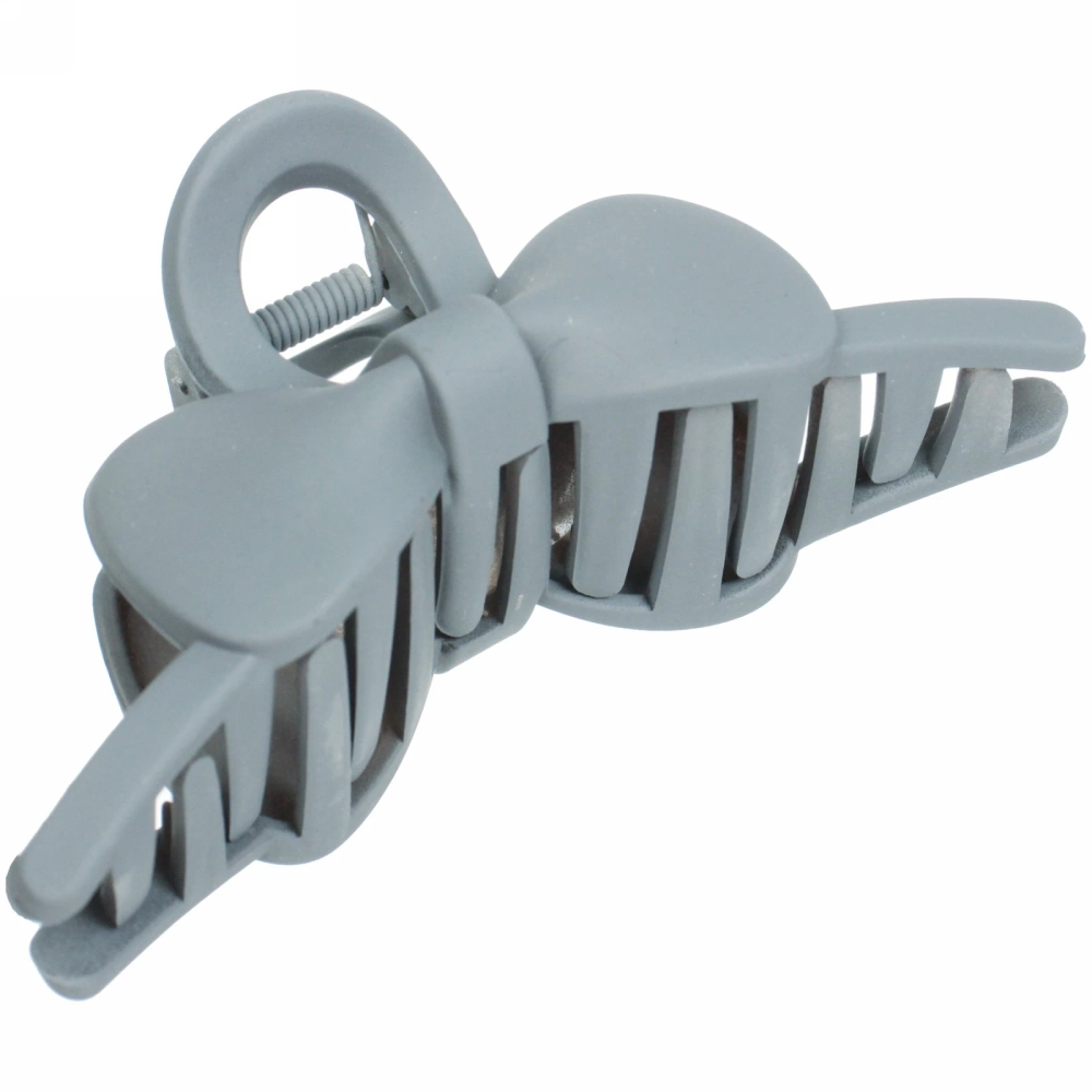 Заколка-краб для волос на блистере «Style Matte», бантик, микс 6 цветов, 11см