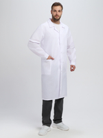 Халат мужской Классика (тк.ТиСи), белый