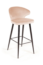 Стул барный Richard, бархат бежевый 5
