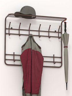 Вешалка 2-х ярусная 80 см (медный антик) ВСП9М