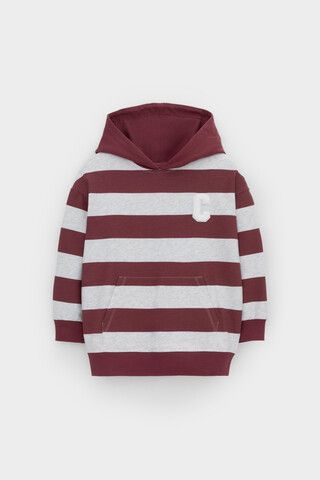 джемпер  для мальчика  КР 302693/красно-коричневый,полоска к536