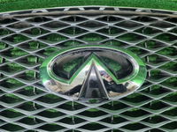Решетка радиатора Infiniti QX80 (2017-2020)