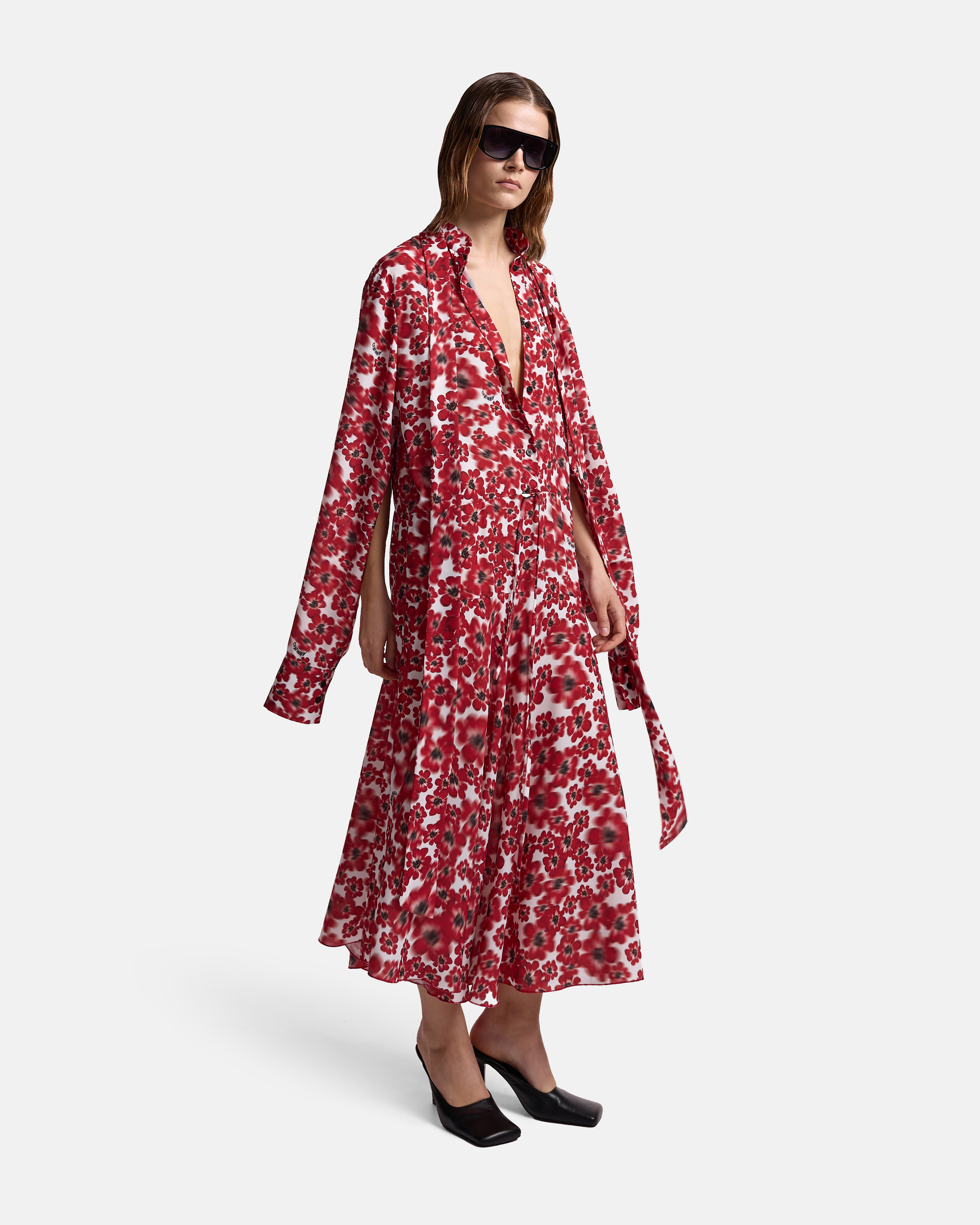 ПЛАТЬЕ С ЛЕНТАМИ ИЗ ШИФОНА