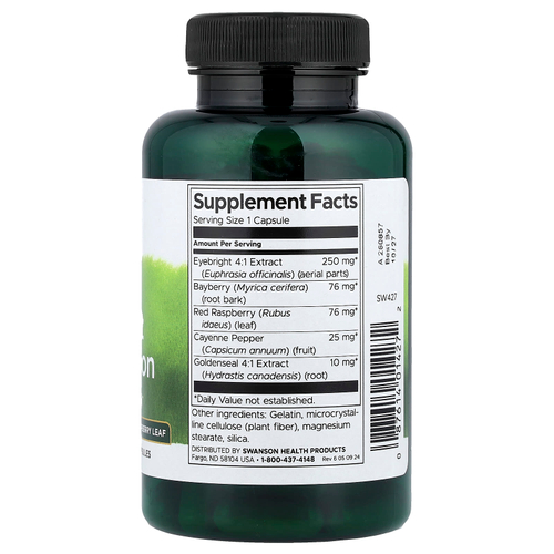 Swanson, Травяная очанка, 100 капсул