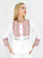 Жакет с чувашской вышивкой