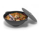 Казан чугунный Везувий 6л с ручкой (БЕЗ КРЫШКИ)