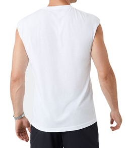 Мужская теннисная футболка Björn Borg Borg Sleeveless T-Shirt - brilliant white
