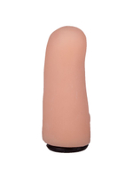 Женский страпон с чёрной насадкой и вагинальной пробкой - 18,5 и 10,5 см. (Цвет: черный)