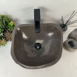 Каменная раковина из речного камня RS-05500 (41*36*18) 0856 из натурального камня