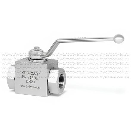 KHB-G3/4-1111-01-1 - Шаровой кран 2/2 на высокое давление, резьба G3/4"