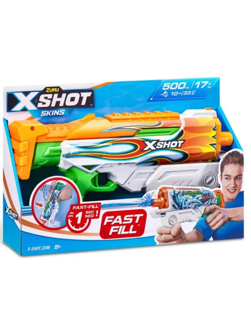 Водный бластер водяной пистолет Зуру X-Shot Water Hyperload