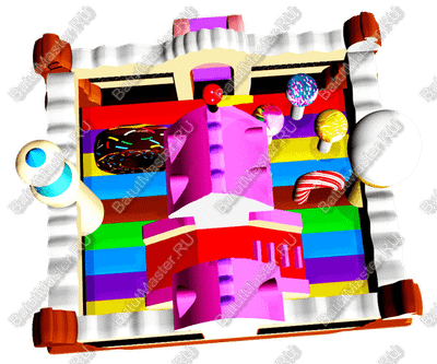 Надувной батут "Сладкий дворец"