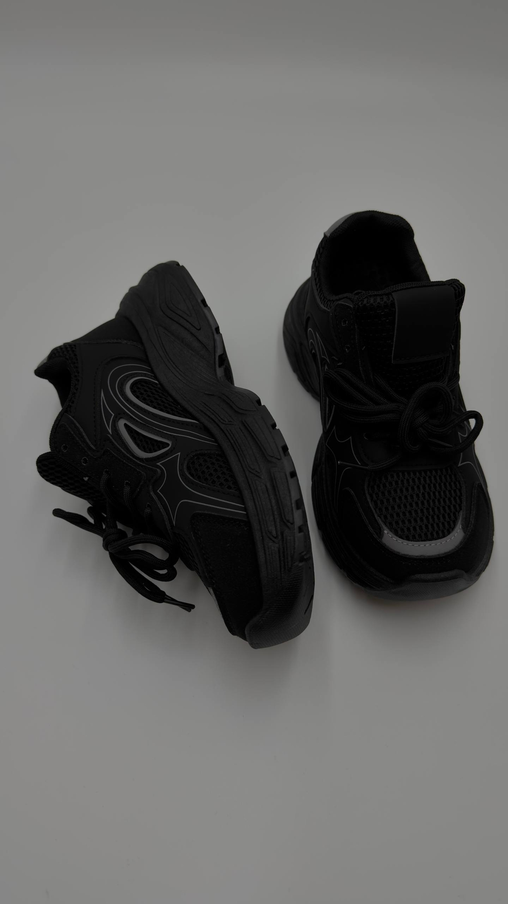 Кроссовки женские экокожа арт. 841-11 цвет "чёрный"