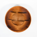 Деревянная глубокая тарелка (салатник) из дрвесины кедра 300 мм. T173