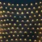 Светодиодная сетка с колпачком 2*3 м., 220В, 384 теплых белых LED, провод черный ПВХ, IP65