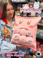 Мягкая игрушка подушка Pudding Пудинг Розовый 6 шт
