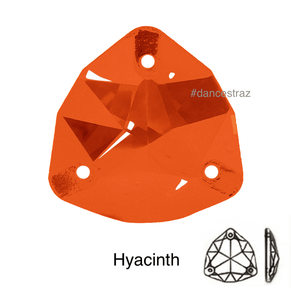 Стразы пришивные, Fat Triangle, Hyacinth, 236, 24mm, (24 ea/pkg), 5A+, (F2)