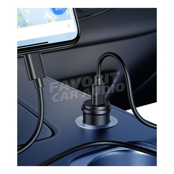 АЗУ 1USB Usams US-CC095 C14 3000mAh реальная 1500mAh пластик алюминий чёрный