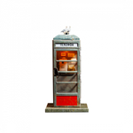 Советская телефонная будка. Сборная модель из картона. Масштаб 1/16