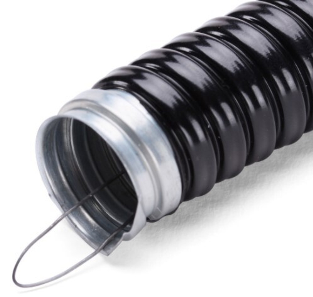 Металлорукав МРПИнг в ПВХ-изоляции «NORD» 10 с протяжкой (Fortisflex) (100м/уп.) КВТ 82471