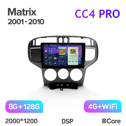 Teyes CC4 Pro 9" для Hyundai Matrix 2001-2010