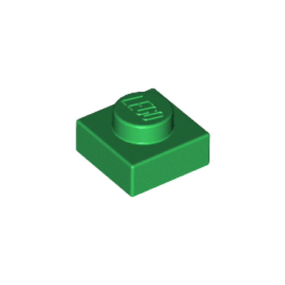 Lego Плитка 1х1 (зеленая) 302428
