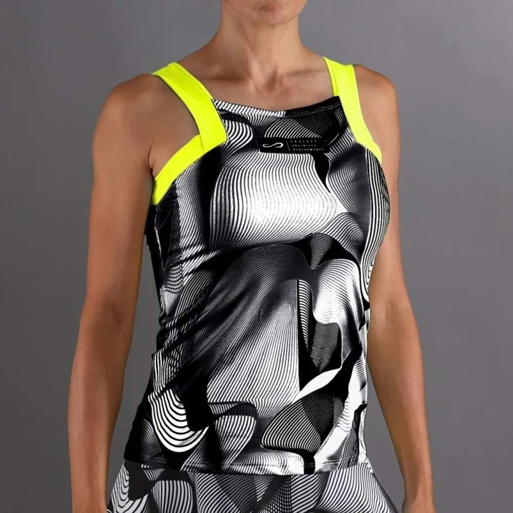 ОДЕЖДА ДЛЯ ТЕННИСА Женская, Майка ENDLESS TOP BREEZE KYNETIC .