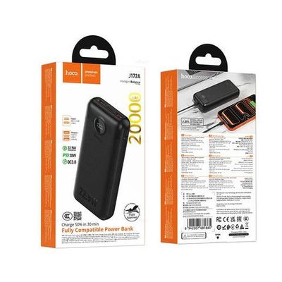Hoco J172A Precision 22.5W+PD20W портативный аккумулятор (20000mAh) (black)