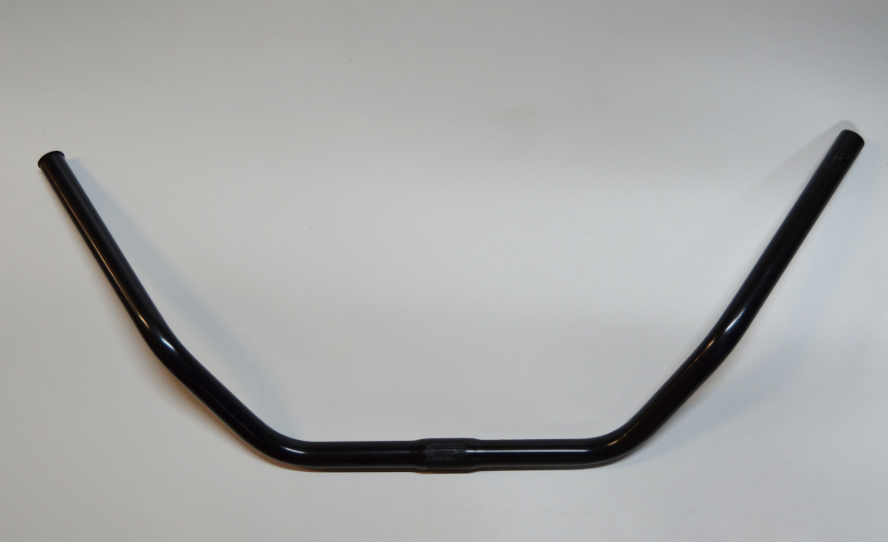 Руль, BH-2S/EN-C, С подъёмом, 22,2 мм, 25,4 мм, 200 мм, 55, 670 мм, сталь, ZOOM, черный, FHASED70000