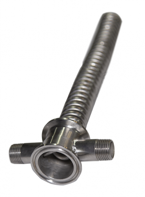 Холодильник димрота DN2" длина 35 см (Резьба 1/2, длина намотки 4 метра, диаметр трубки 8 мм)