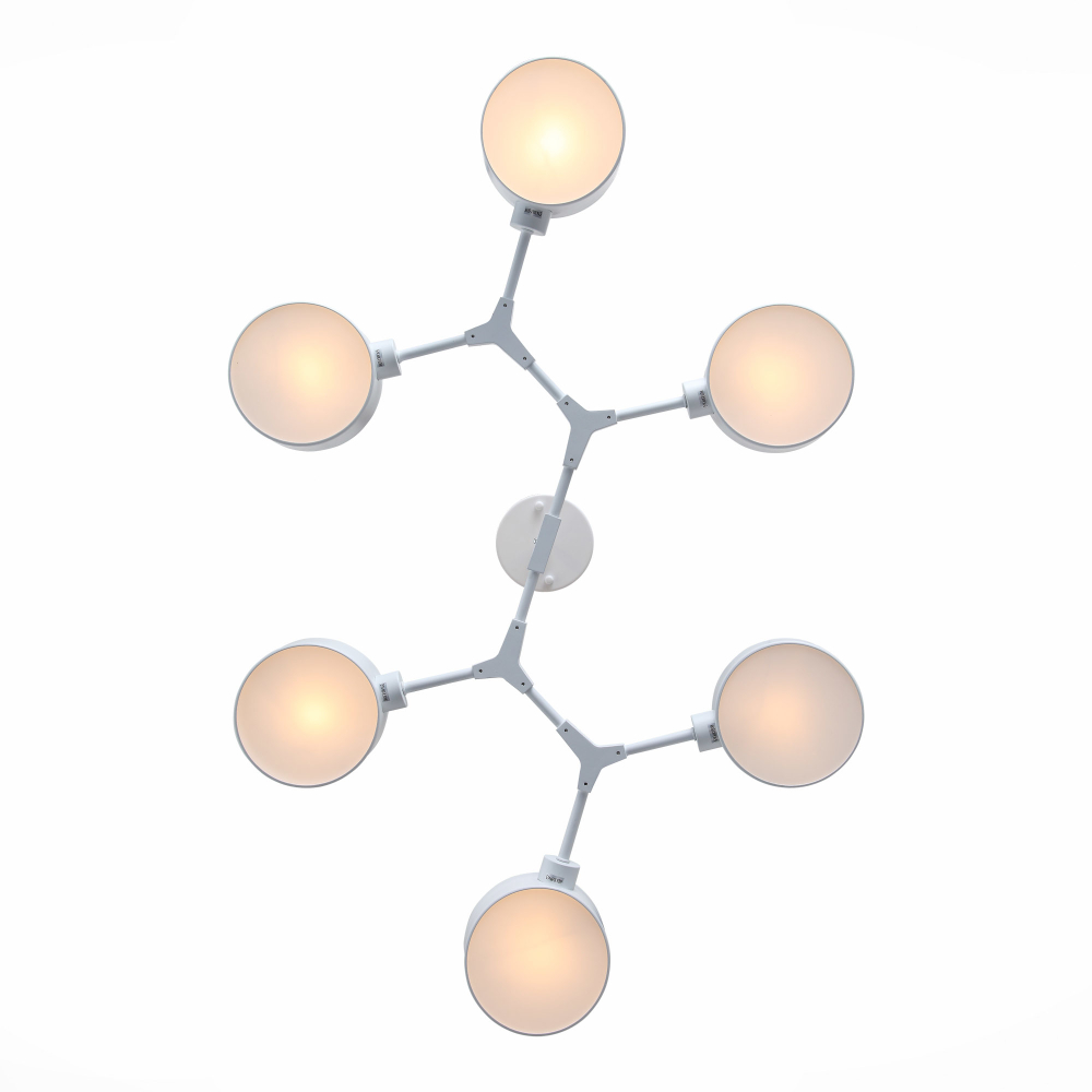 SLE183502-06 Светильник потолочный Белый/Белый E14 6*60W
