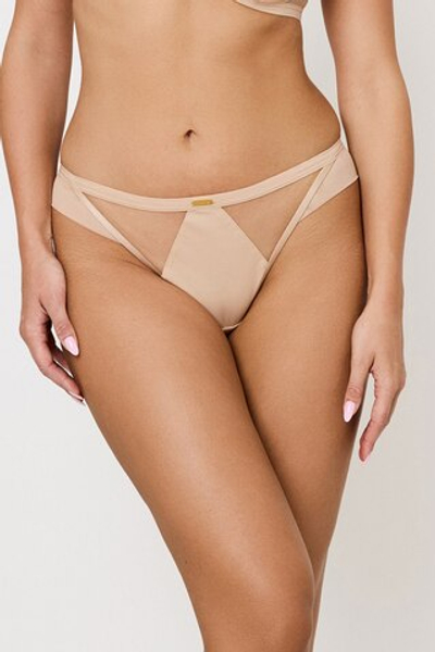 HOLLY BEIGE Mini Трусы бразильяно