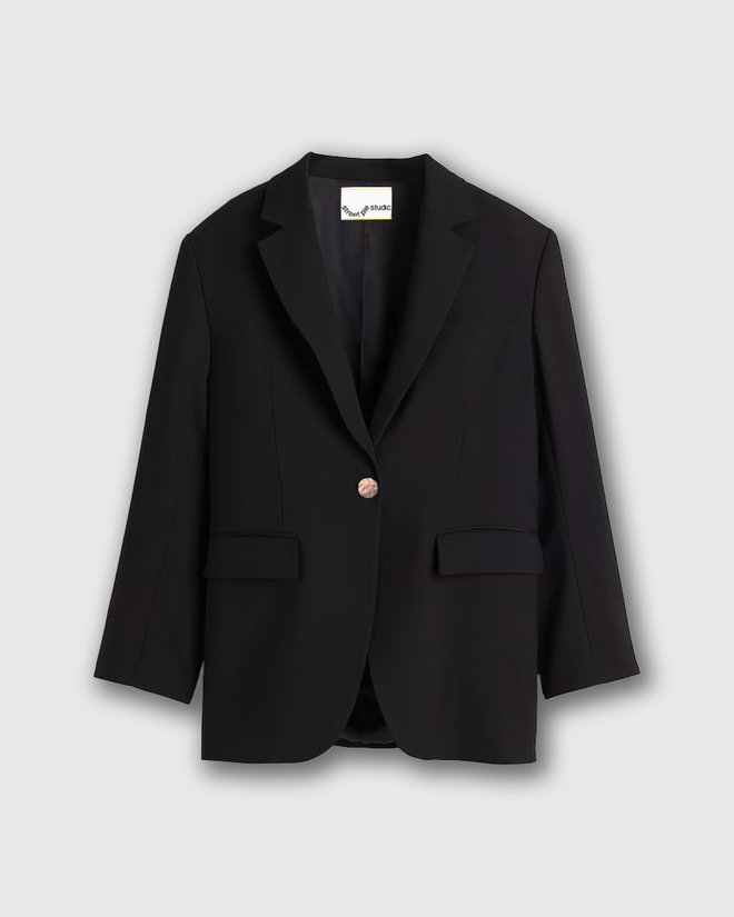 Женский жакет из шерсти Черный