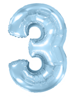 Шар Цифра Голубая