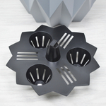 Кашпо Геометрия 3л, серый жемчуг